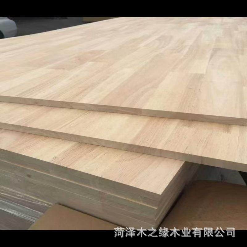 UPR实木板橡木胶漆免家具货板橱柜衣柜体贴面木板厂家现橡胶木指