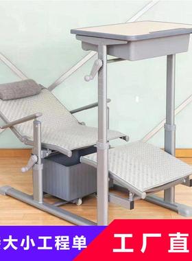 加厚中小学学生午休课桌椅手摇折叠椅多HCQ功能习椅升降可躺睡桌