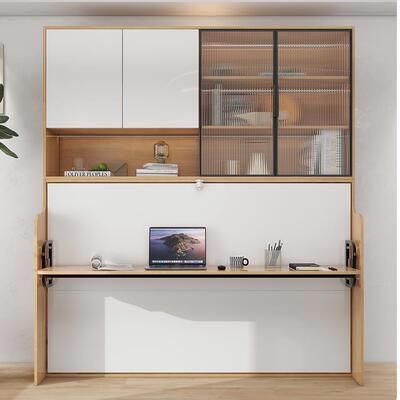 隐形床墨折叠侧ZSS翻书折桌床隐功藏收菲纳壁床多能折叠床配件可