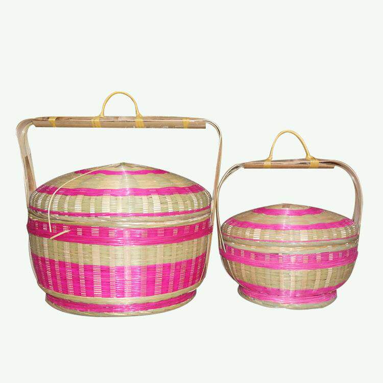 手工竹制品盛艺竹堂拜神手送提篮喜事餐外婚庆1卖装