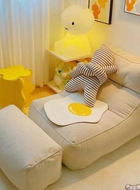 懒人沙豆袋室小型单人榻发榻米坐卧垫可躺睡阳LHU台网红地上小沙