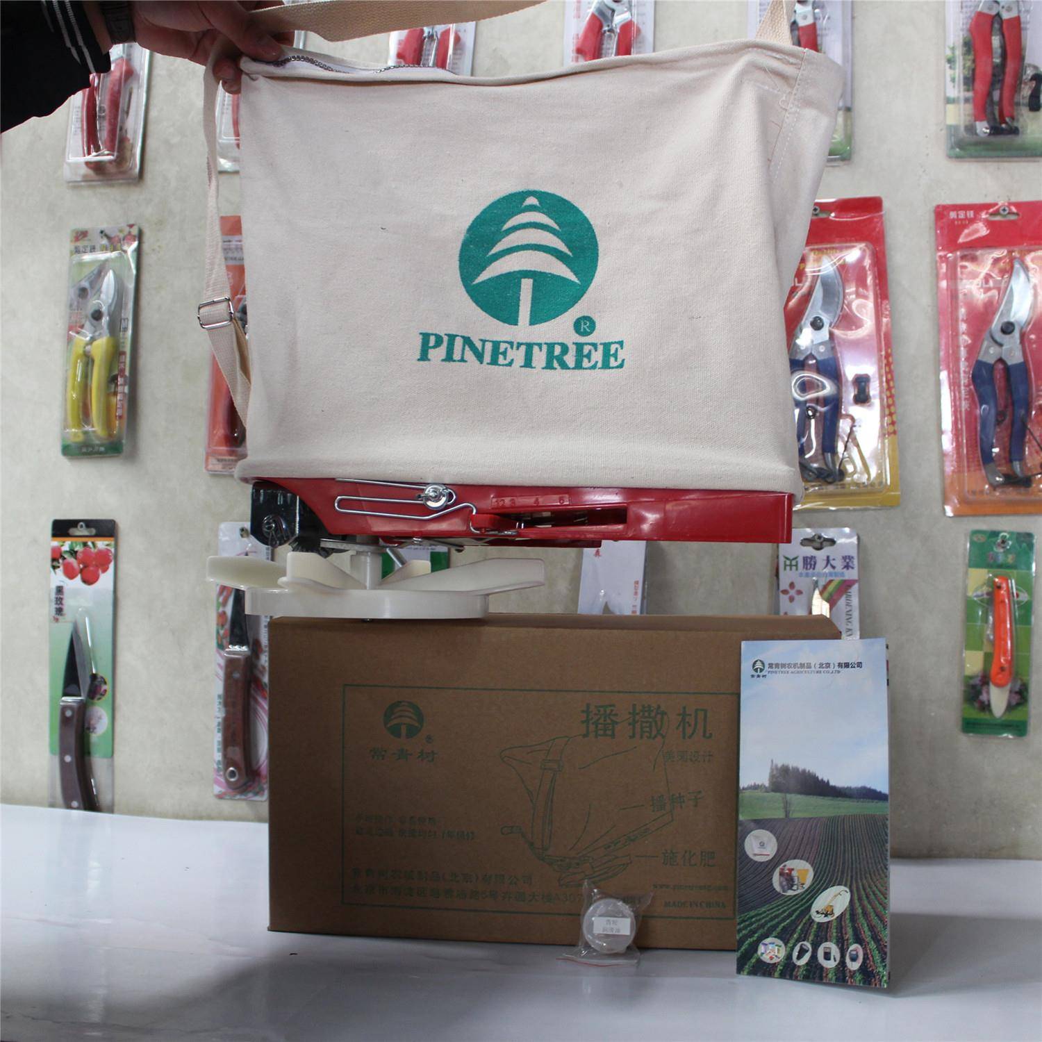 草种播种机撒播机施肥器小型常青树种摇手式播机布桶装播种式袋播