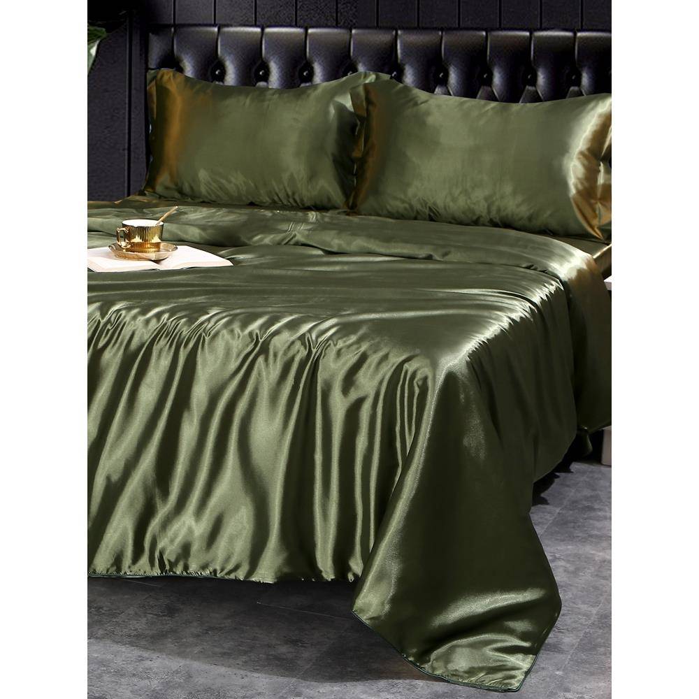 丝A9丝L真床四件套床笠欧式裸睡桑蚕丝被套冰F76MH77J床单丝绸罩