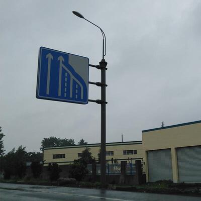 厂家定做交222通标志牌杆件金F路型单柱铝合反光标立识牌道指示牌