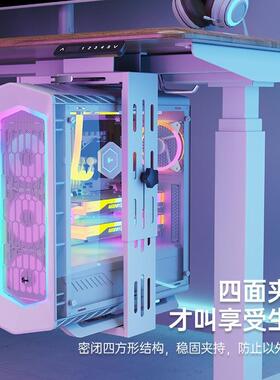 升降架悬挂主架机托架悬浮主机挂桌主RIZ机箱吊托盘金属支架