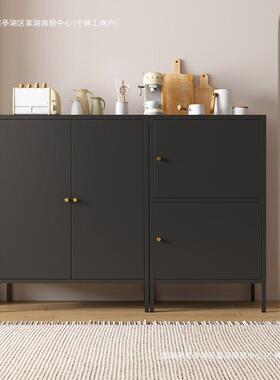 铁柜艺餐边TCA用柜储物柜落地铁皮家客厅超薄收防纳柜阳台晒杂物