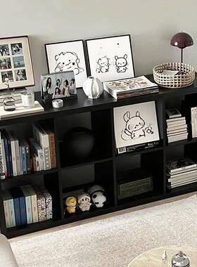 黑卡克莱格子柜一体靠柜CSQ墙八色格柜书柜置物卧室柜子床边柜储