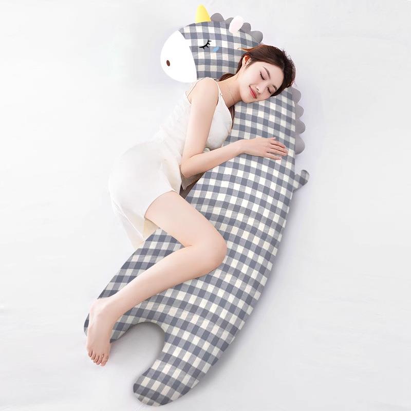 抱枕大女生睡觉夹腿用孕拆妇侧卧睡抱长条枕可55556632洗人体工学
