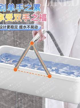 手清洁长胶方提形平板加厚家棉用JAT拖地桶水桶拖把桶清洗