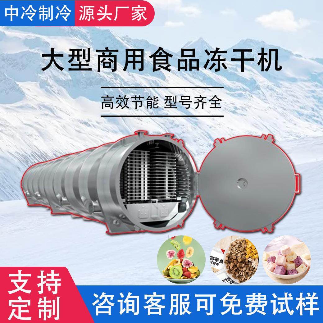 宠物食品冻干机大型商用山楂枸杞真空冷冻干燥机厂家咖啡冻干机器