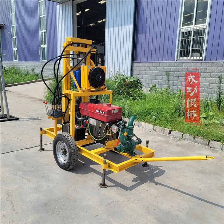 150米液压打井机钻井机22马力小型柴油打井机全液压水井钻机