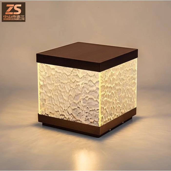 市电款柱头灯围墙灯别墅简约户外大门柱子灯院子门墩灯防水墙头灯