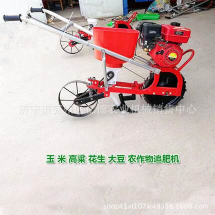 安徽热销小麦谷子播种汽油机带动施肥多用机耘锄开沟犁地播种机