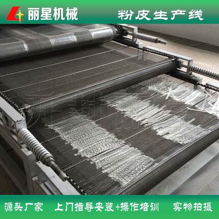 免晾晒的粉皮机，丽星粉皮加工设备控制灵活出成品规格可自定义