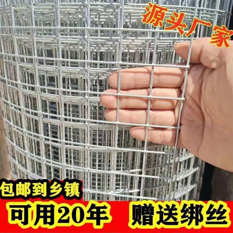 热镀锌铁丝网围栏网养殖网钢丝网拦鸡网建筑网防护网铁网格玉米网