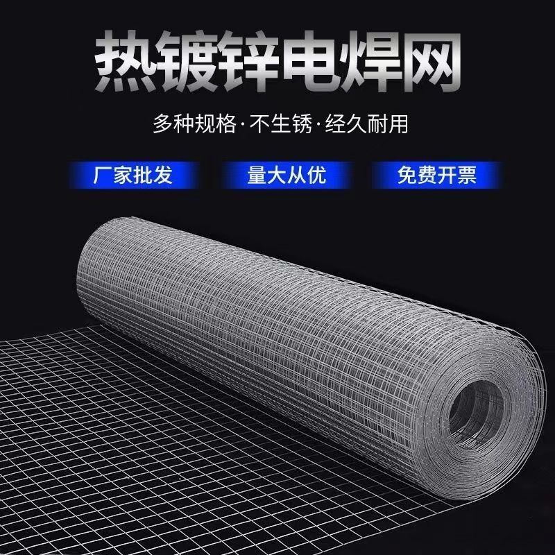 热镀锌钢丝网防锈围栏网养殖网铁丝网防鼠防蛇阳台封窗防护电焊网