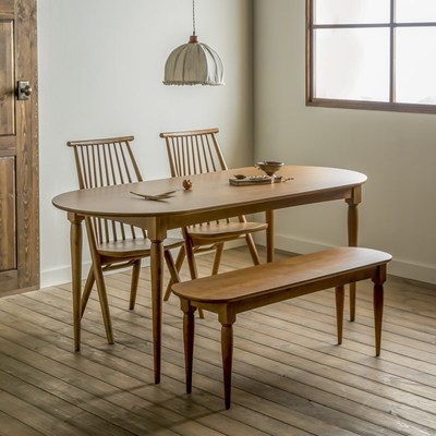 查尔斯 丽贝卡餐桌 法式实木餐桌椅组合饭桌家用原木简约长方形