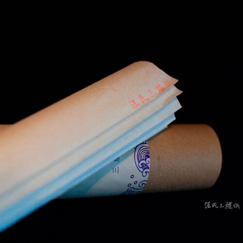 【汪氏三炉纸】古法手工半生熟皮纸-传统小写意-行楷篆隶安徽泾县