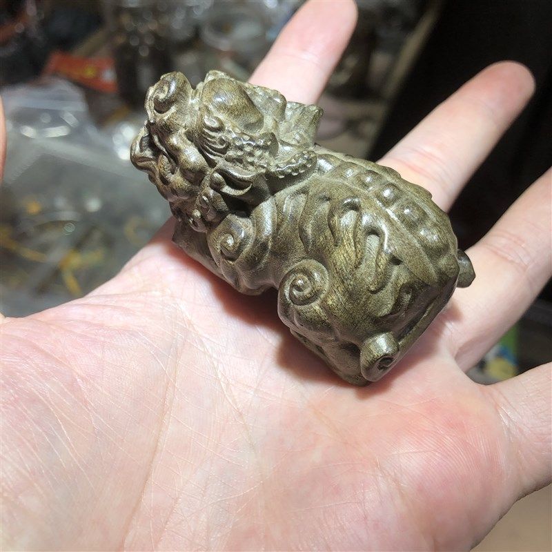 阴沉木木作精雕刻招财貔貅摆件文玩手把饰品礼品工艺品雕刻木雕