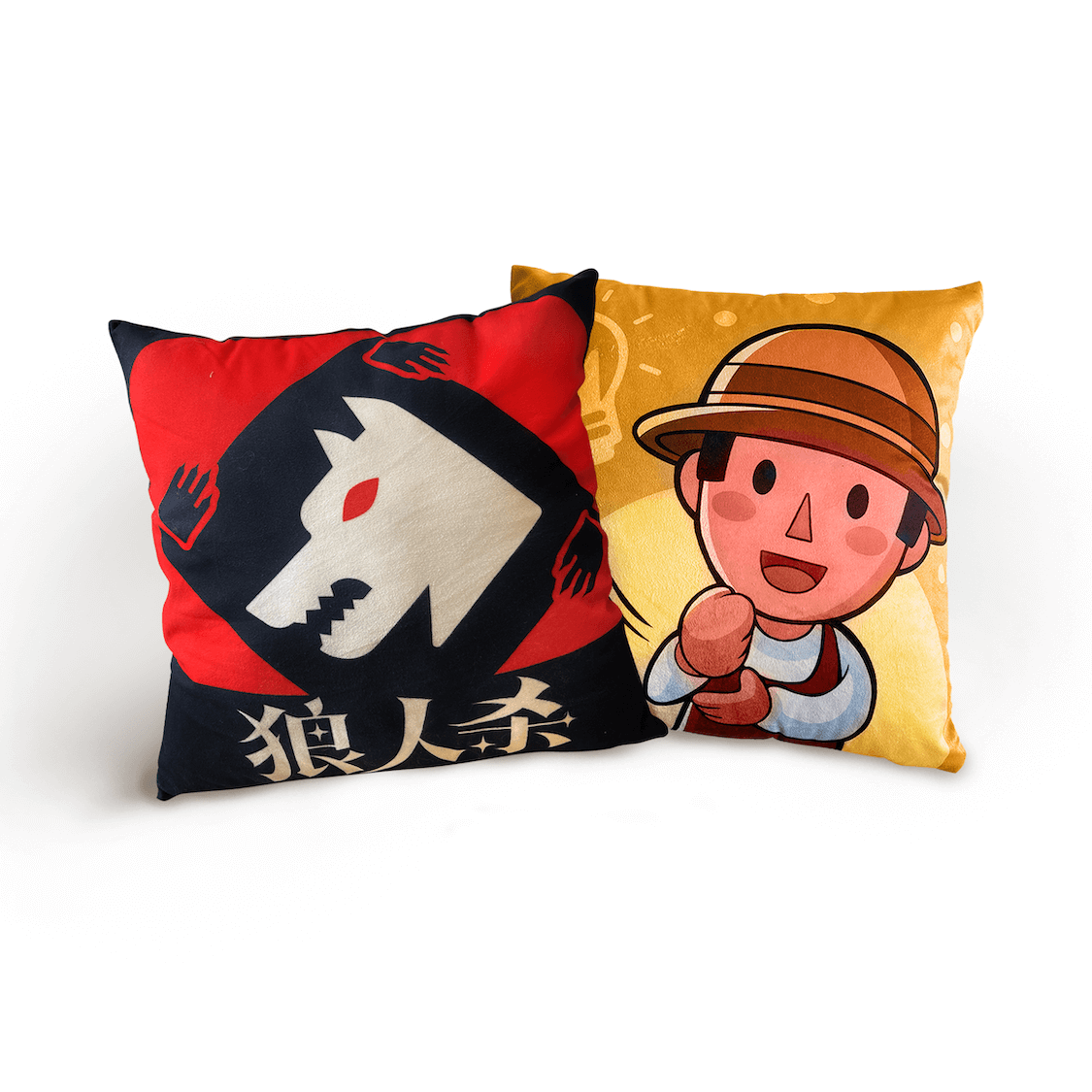 狼人杀抱枕方形狼人杀周边狼村民