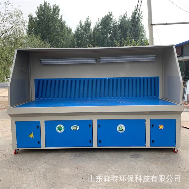 工业移动式大吸力打磨除尘工作台