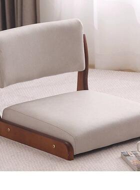 床上椅子榻榻座椅日式米地靠RSR背凳子实木窗坐和室椅飘无脚无腿