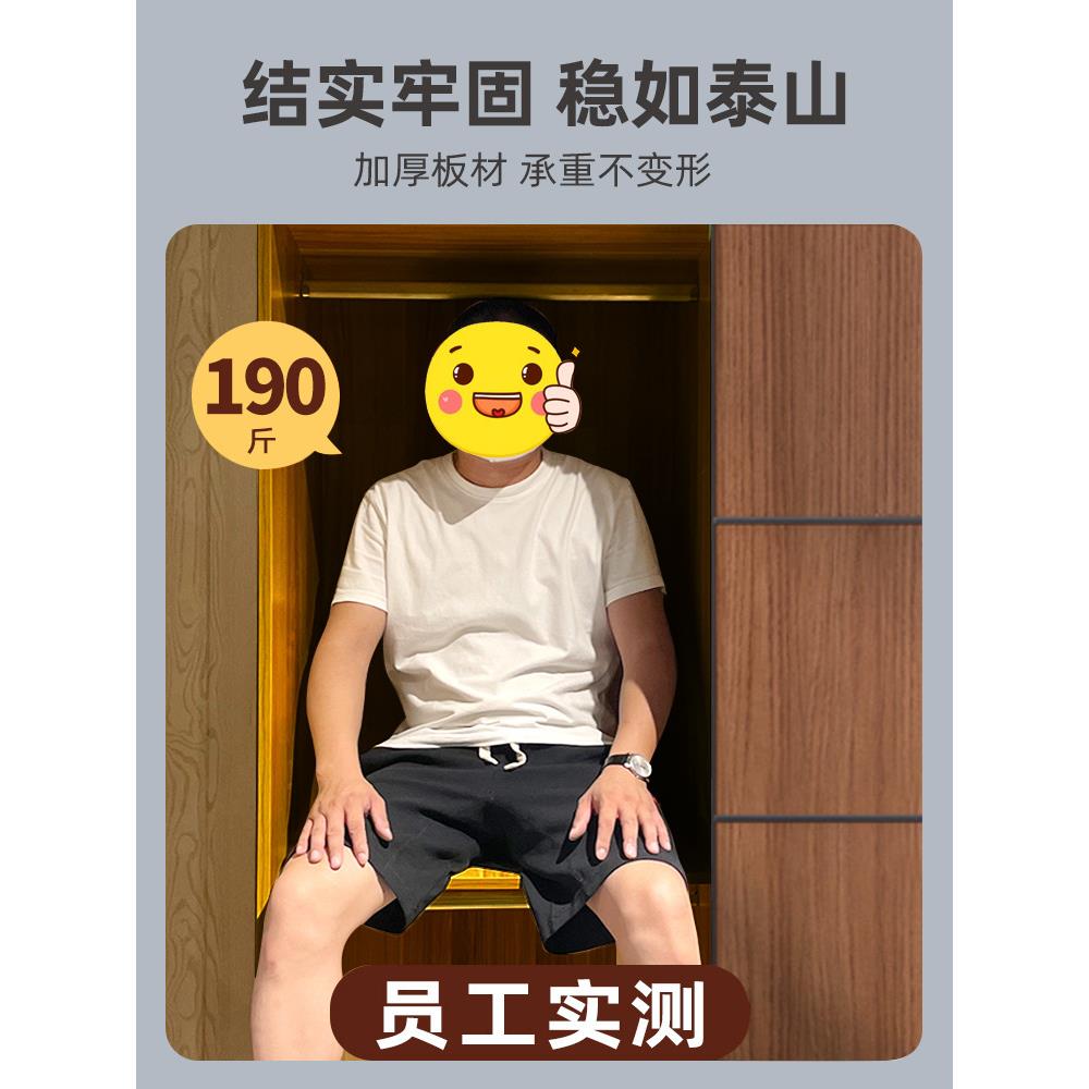 衣柜卧室家用出租房简实易571组装木约衣橱小推户型简现代拉移门