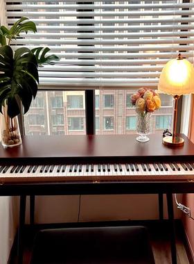 钢琴书桌电子收纳桌电琴钢琴收桌子61键88键编台桌实曲木NGN古筝
