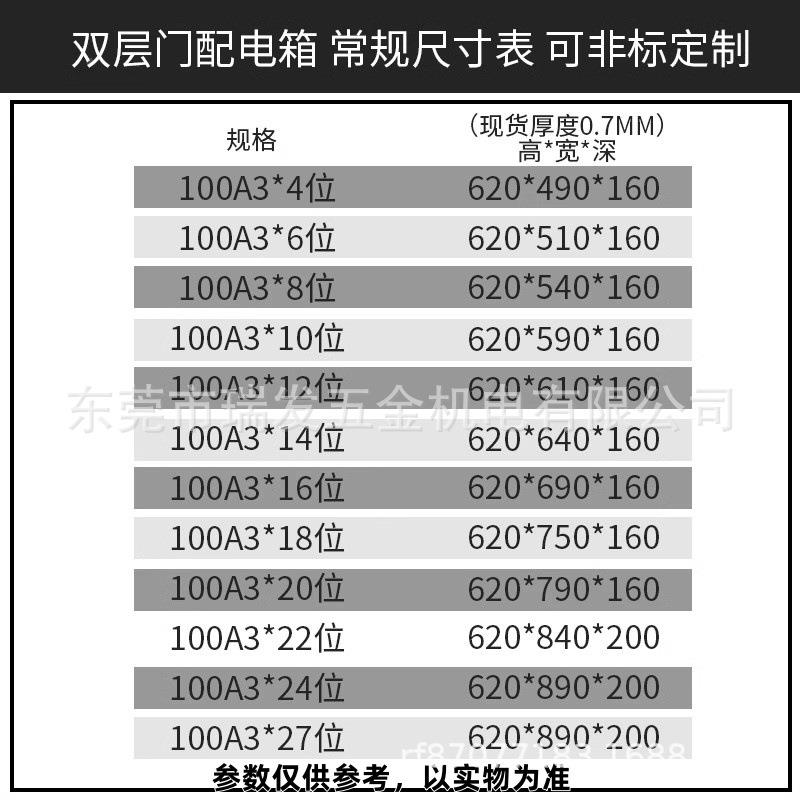 致装业牌漏电开关断路器IHF空气开配电箱总制+断关路器箱配电铁箱