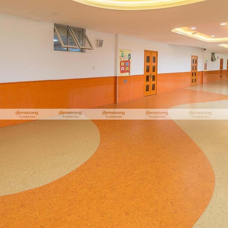 阿姆斯壮晶丽龙系列PVC地板胶 办公楼 厂房 学校 幼儿园 工厂地胶