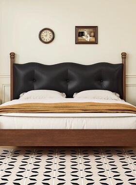 中风美式实床软木床包简约现代双人CH006床法式复古床主卧古小户