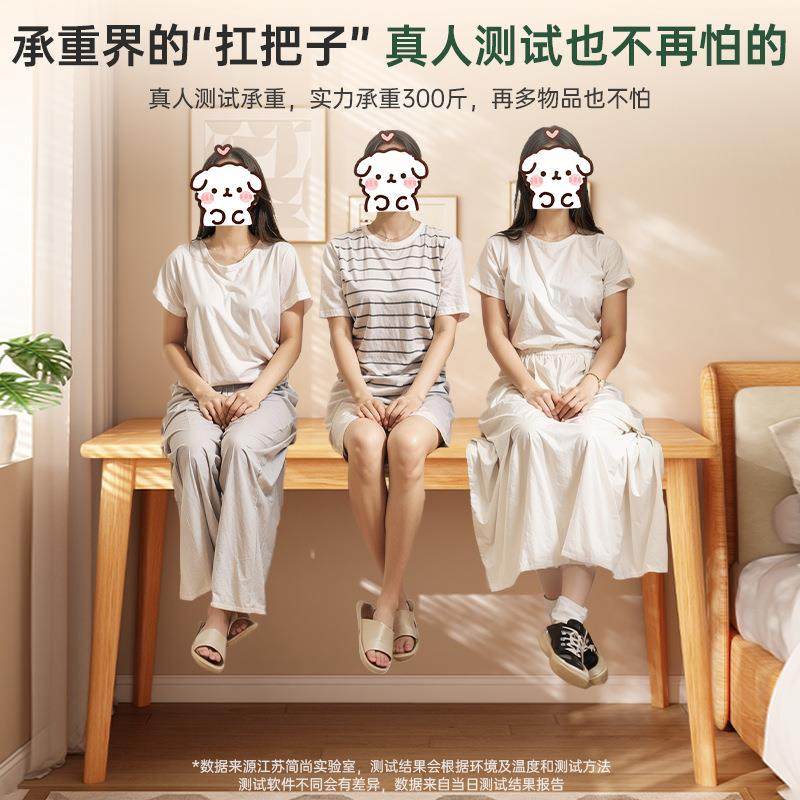 书桌书架一体桌女生卧室家带抽屉电脑桌生实木用腿靠985墙学习学,住宅家具,电脑桌,淘宝优惠券,粉丝福利购,淘宝优惠卷