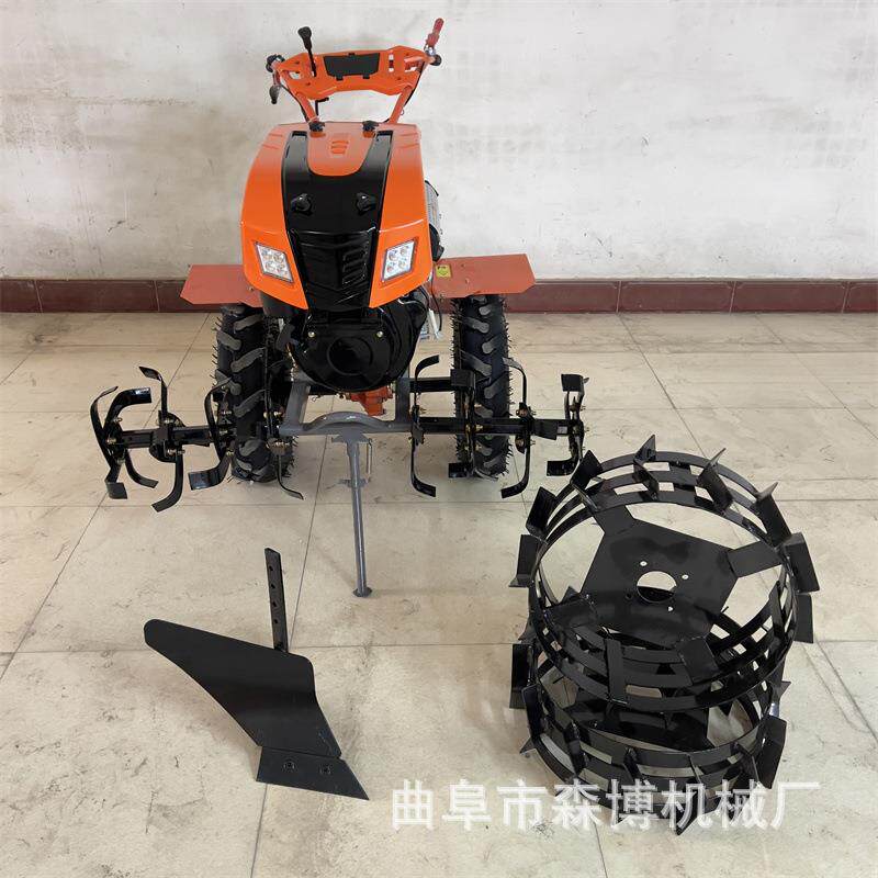 两驱大轮胎机WGC耕地机旱打田硬地翻深旋耕水柴油电启动带照明微