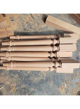 实木桌腿餐茶桌桌腿桌腿几腿榉书木装饰柱梳妆台腿吧台MZB书腿