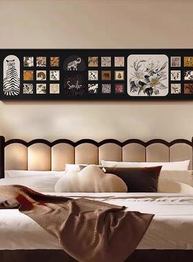 中古风式16643床头装饰画百联葫芦横古卧室床头挂画创意幅复次法