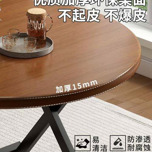 可折叠桌子便携式家摆套F98T56MS摊桌椅装出租房用圆小户型桌简易