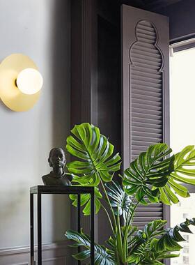 19新品简约后代创意个性厅室现过道TS092客玄关书房圆球设卧计铜