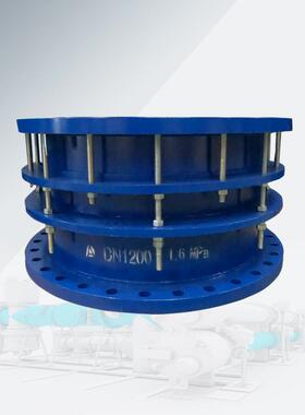 良众伸缩器B2F双法兰限位伸缩接头HBLB/2T46G5-2017管路补1偿接头