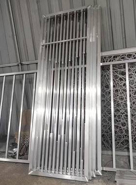 铝合金格栅隔屏风墙轻奢客厅入户WZD玄格关断花格现代简约中式金