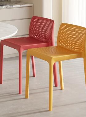 塑料凳子桌加厚家AJW用椅餐凳餐简可约高板凳客厅叠放胶凳圆商用