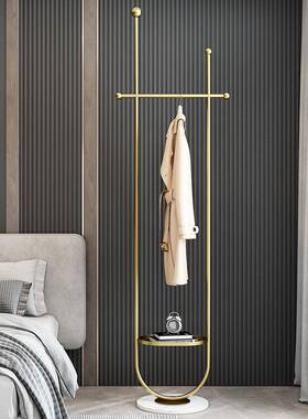 轻奢U金色帽架落地卧室43858家挂衣架客厅衣型酒店简易铁用艺衣架