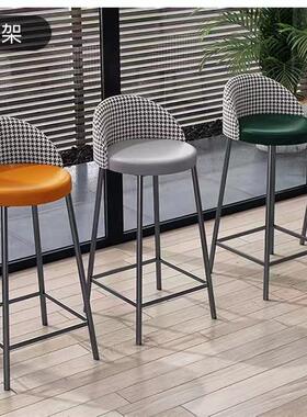 岩板吧台桌家用条轻奢大理石客隔断墙长阳台家庭高脚桌椅靠BBR组