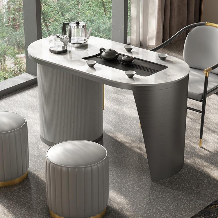 现代奢茶阳轻台茶桌椅A01组合简约几办公室岩板茶茶台桌茶具套装