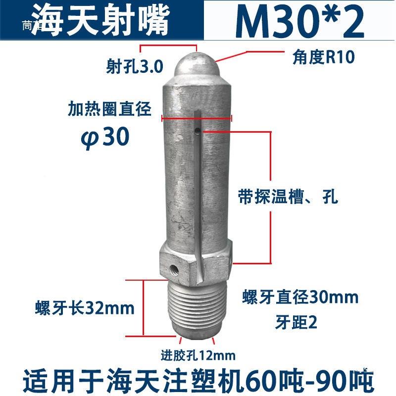 注塑机射嘴配二分体射咀头过滤网机料嘴喷嘴代38塑配件大全