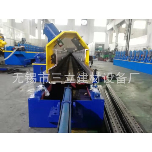 自动化立体仓库货架立柱冷弯成型设备 立体库重型货架立柱生产线