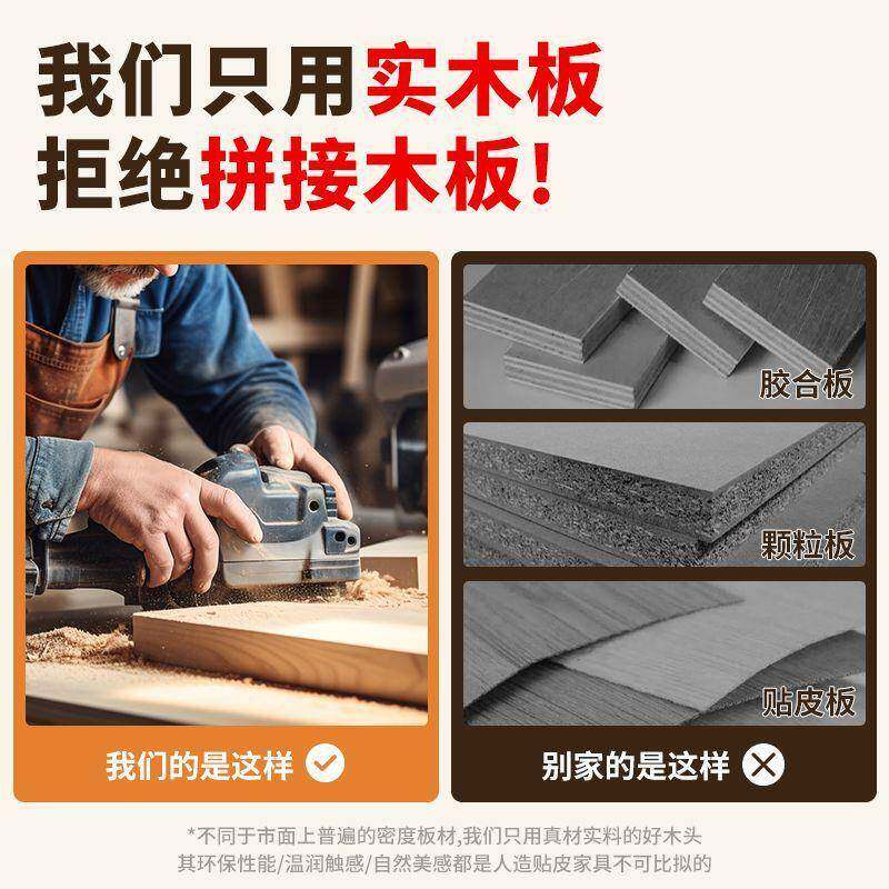 新款实木置子物架落地松木床头QII柜物木架原木收纳茶储几柜小桌