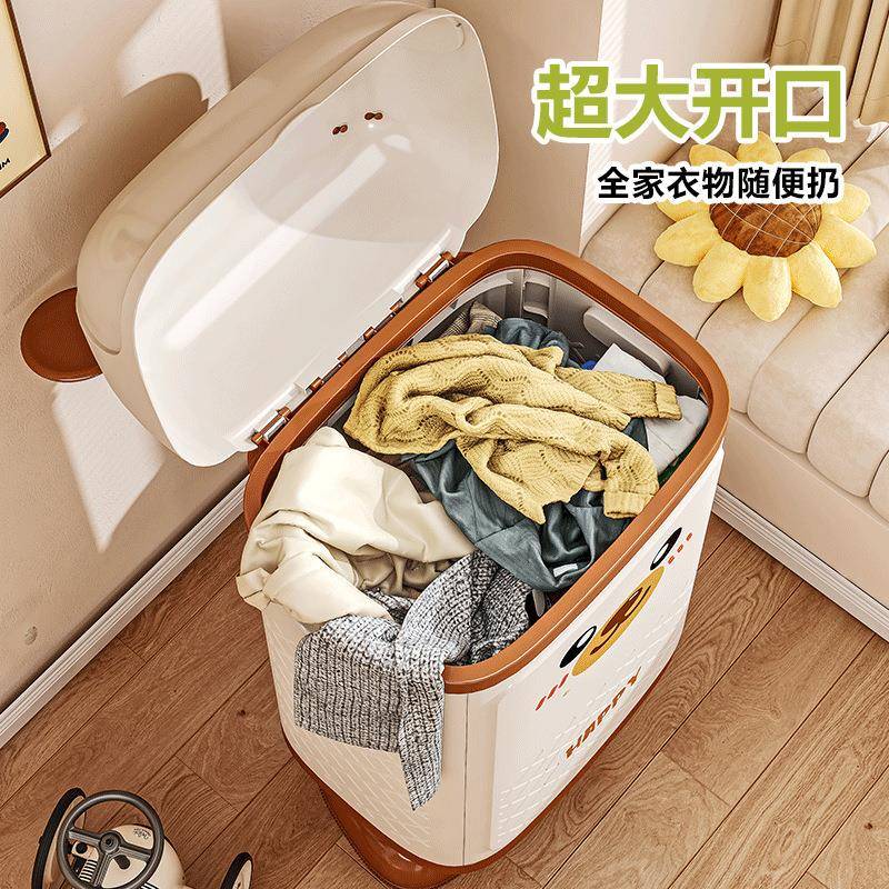 儿童衣服玩具家收纳箱用超大容量衣翻盖整理箱换季被子物储叠1078