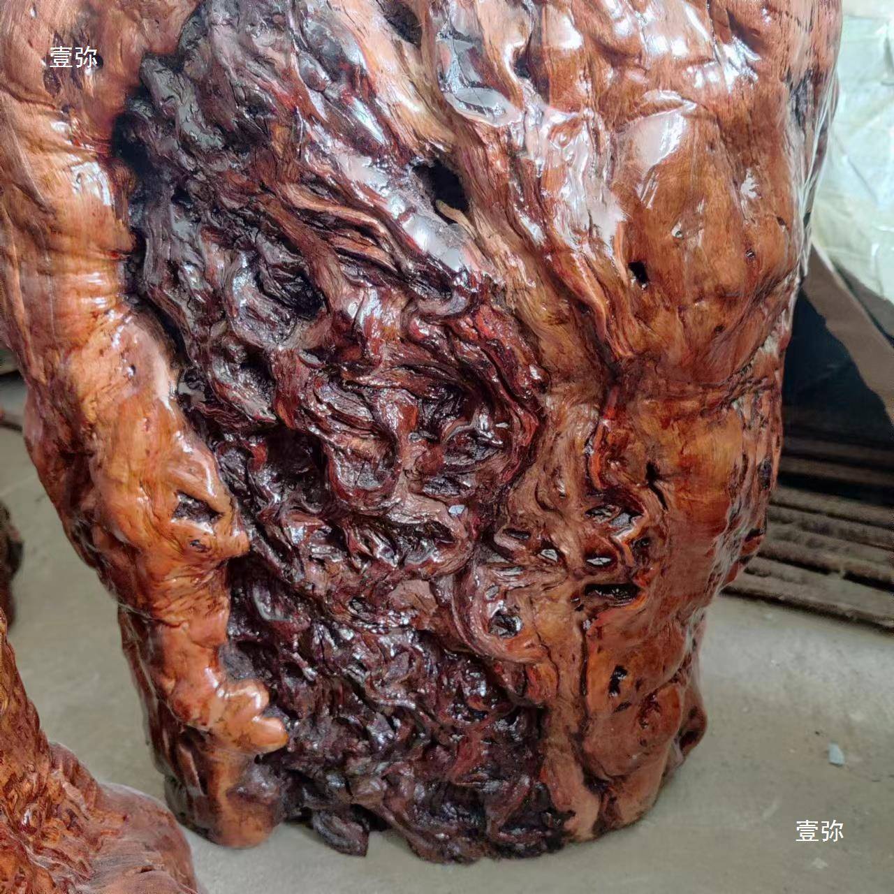 枣木墩木原木树墩根雕SAV子桩花凳架底座枣墩子自然留木疤木凳子
