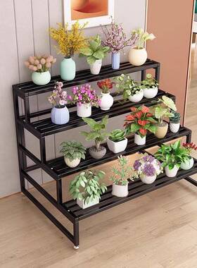 户外花架外庭院花架铁艺置地物花架阳台室OAA盆栽置物架多层落花