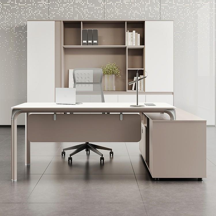 老板单办公桌人总KJ经理办公桌奢简约代主管桌椅组合办公现室轻家